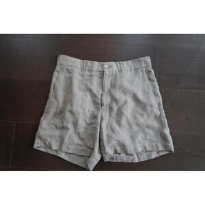 Brand New Brunello Cucinelli Linen Brown Shorts